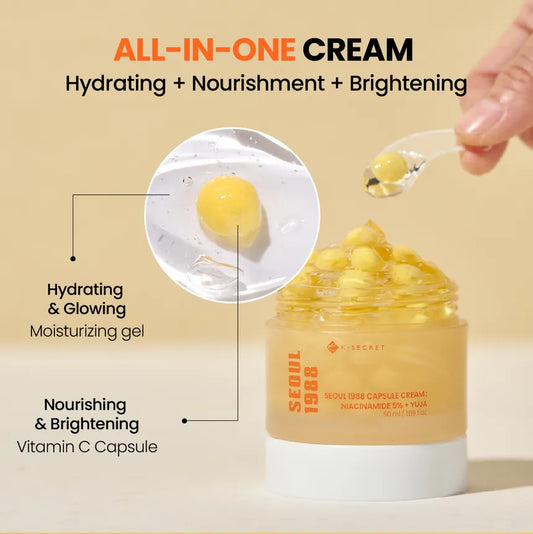 SEOUL 1988 Capsule Cream : Niacinamide 5% + Yuja