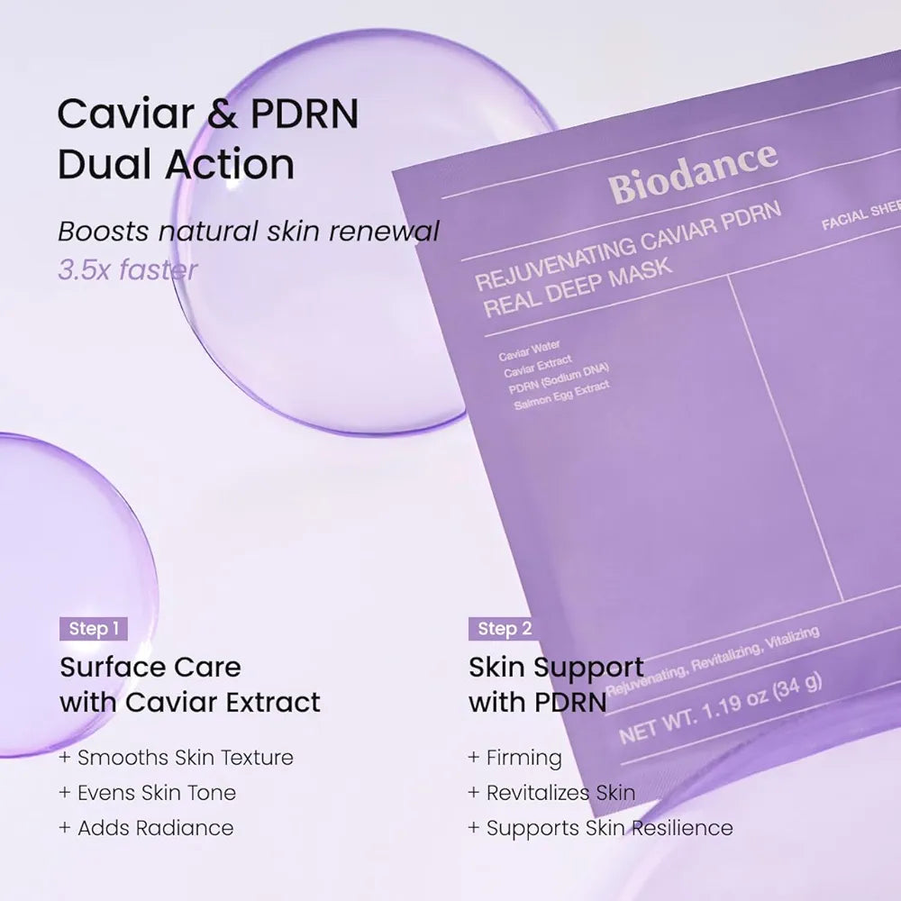 Rejuvenating Caviar PDRN Real Deep Mask