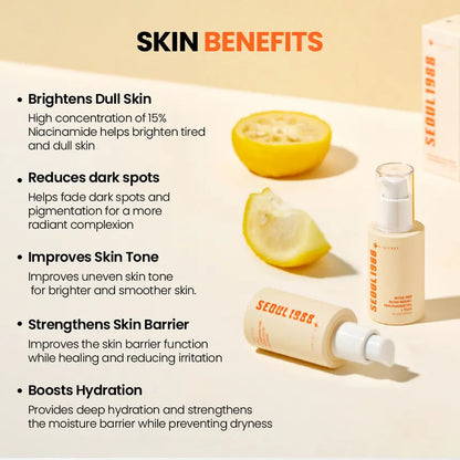 SEOUL 1988 Glow Serum : Niacinamide 15% + Yuja