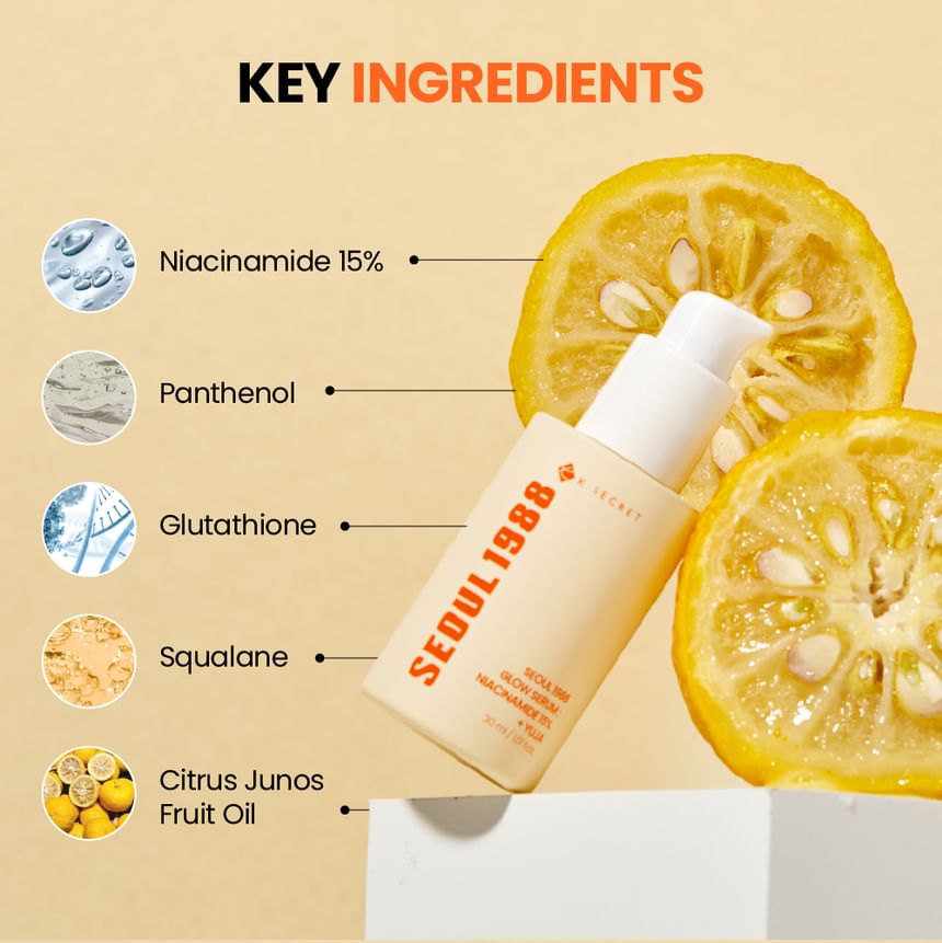 SEOUL 1988 Glow Serum : Niacinamide 15% + Yuja