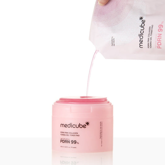 PDRN Pink Collagen Toning Gel Toner Pad