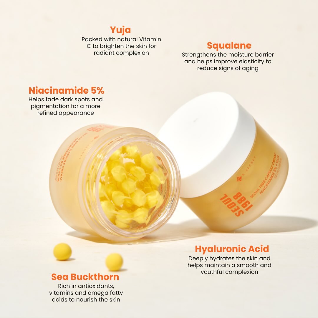 SEOUL 1988 Capsule Cream : Niacinamide 5% + Yuja