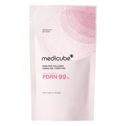 PDRN Pink Collagen Toning Gel Toner Pad