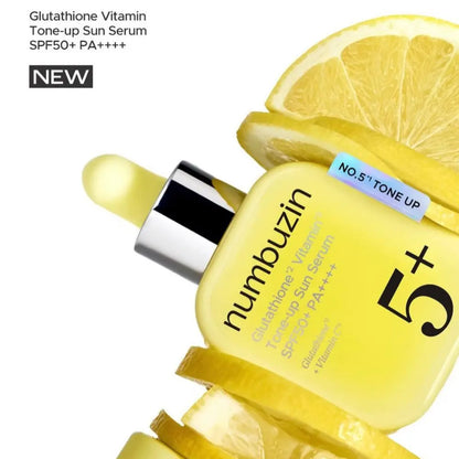 No.5+ Glutathione Vitamin Tone-up Sun Serum 30ml